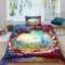 INTCHE Coole Muster Bettwäsche Bettdecken Set Weiche Angenehme Mikrofaser Kinder Erwachsene, 3D Druck Bettbezug Bettwäsche Set Single（135x200cm）