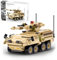 MEIEST Militärfahrzeug Bausteine Sets, gepanzerter Modell Ziegel Set Hochdetaillierter Satz für Militär Enthusiast, Jugendliche und Erwachsene (M1128 Mobile Gun System)