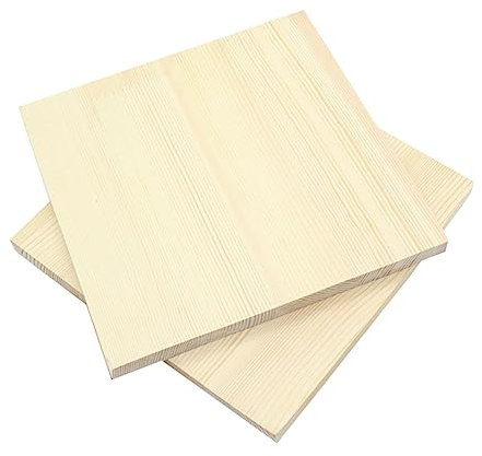 SHINEOFI 2 Stück Massivholz Platten Quadratisch Holzhalterung Selbstgemacht Brett für Skulpturen Tonarbeiten Kunsthandwerk Werkbank Zubehör
