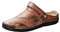 Mules en cuir pour homme - Sandales d'été fermées - Pantoufles respirantes en maille - Antidérapantes - Chaussures d'été - Chaussures de plage - Chaussures confortables - Tailles 38 à 48, rouge, 45 EU