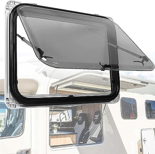 Finestra a cerniera laterale for camper, finestra di emergenza for camper, finestra push-out a doppio strato con tenda parasole e finestra schermata, sostituzione finestra for camper for furgone rimor