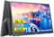 Lipa HDR-80 tragbarer Monitor Full HD 18,5 Zoll - Tragbarer Bildschirm - Computerbildschirm - 100 Hz - HDMI - 2x USB C - Mit Hülle und Kickstand - Freesync - 1920 x 1080 Pixel - Dual Speaker
