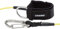 CRESSI Unisex-Adult Freediving W/Qr Carabineer Lanyard für die Verwendung als Guide beim Freitauchen, Schwarz/Transparent/Silber, Einheitsgröße