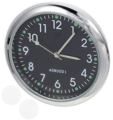 Beatifufu Auto Digitaluhr Einfache Autouhr Leuchtende Autouhr Digitale Autouhr Dekorative Uhr Fürs Auto Mini Uhr Digitaluhr Zum Aufkleben Klebrige Autouhr Kleine Autouhr Auto