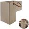 Treppenkorb Stufenkorb Filz L-Form Treppenkörbe mit Griffe Große Faltbar Treppen Korb Organizer Korbaufbewahrungskorb für Wäsche Spielzeug Haushaltsgegenstände (Beige)