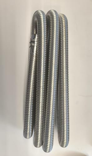 CEOTIS Abgasrohr Standheizung, 300CM Abgasschlauch, Auto Edelstahl Standheizung Auspuff Standheizung Abgasrohr, Abgasschlauch für Stromerzeuger mit Zwei Edelstahlklammern für Diesel Heizung 