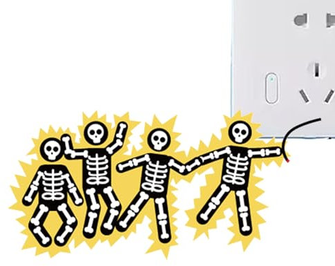 Tiajingzi Warnschild Vor Elektrischem Schlag | Berührungsverbot Sicherheitshinweis Elektrizität - Wasserdichter Abziehbarer Warnaufkleber Für Haushalt Gewerbe Gastronomie