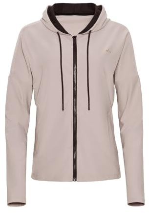 WINSHAPE Damen Functional Comfort Tone Jacket J008c Traingsjacke, CAPPUCCINO-ESPRESSO, XS EU