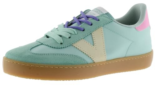 victoria Sneaker Berlin Ciclista 1126230 | Mehrfarbige Nylon & VelourslederEinsätzen & Sohle In Karamell für Damen