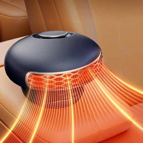 Tragbare Auto Heizung, 12V 150W Schnell Heiz und Kühlleistung in 60 Sekunden, Tragbarer Windschutzscheibenentfeuchter und Entfroster, Anschluss an den Zigarettenanzünder für Auto, Wohnmobil und SUV