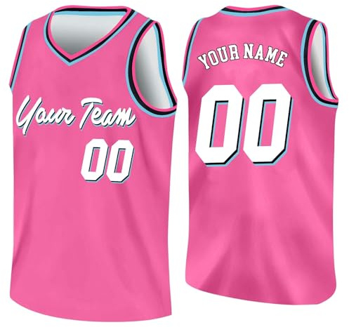 Personalisierte Basketball Trikot Shirt Herren Damen Kinder Basketball Jersey mit Name Nummer Teamname Jungen Männer Personalisierte Basketball Shirt