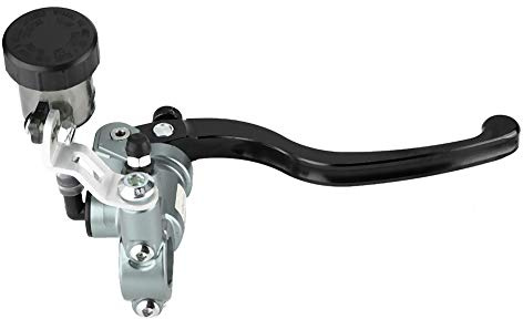AstraLoom Motorcycle Hydraulic Clutch Lever High Performance CNC Forged Aluminum Alloy Brake Pump with Visible Oil Pot Tube for 22mm Handlebar Scooters and Electric Motorcycles (Von Farbe)