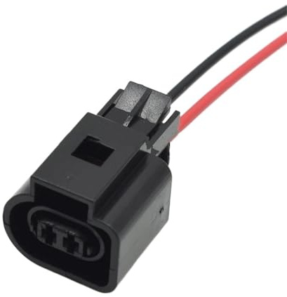 Bouchon de capteur de niveau de liquide de frein à 2 broches, connecteur femelle avec joint en caoutchouc DJ7022F-1.5-21 Capteur niveau liquide(1 x 15cm wire)