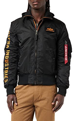 Alpha Industries MA-1 D-Tec SE Bomberjacke für Herren Black/Orange