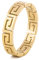 Akitsune Argius Ring | Eleganter Damen Ring mit Griechischen Ornament Muster | Design-Ring für Frauen und Herren Edelstahl Filigran Mäander - Gold - US 10