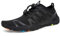 Strandschuhe Damen Herren Wasserschuhe Badeschuhe Unisex Atmungsaktiv Leicht Barfußschuhe rutschfeste für Schwimmen Tauchen(S901 Schwarz, 44EU)