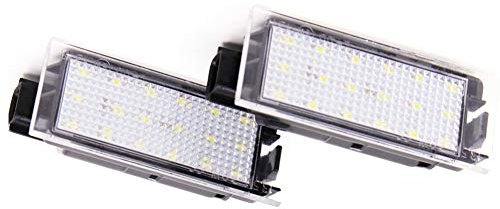 Sothat 2Pcs Car LED Number License Plate Light For Renault Megane 2 Clio Laguna 2 Megane 3 Twingo Master Vel Satis