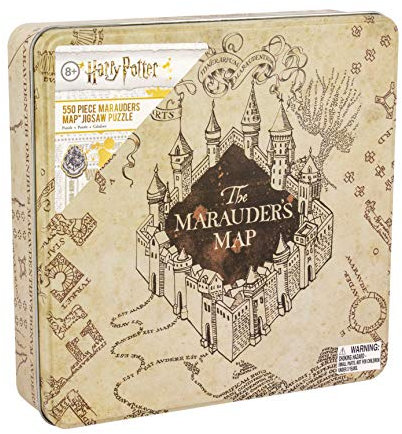 Paladone PP5922 Marauders Map Jigsaw Puzzle | 550 Pieces | Based on Harry Potter Series | Stored in Stylish Themed Tin, Multi