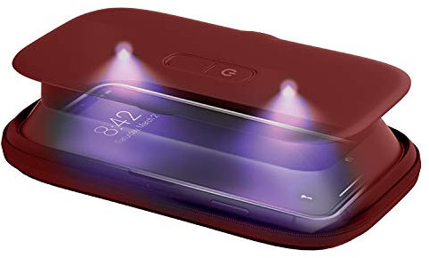 HoMedics UV-Clean Smartphone Sanitizer Desinfektion | Schneller als jeder andere UV-Sanitizer auf dem Markt | Tötet bis zu 99,9% der Bakterien und Viren auf DNA-Ebene, ohne Quecksilber und Chemikalien