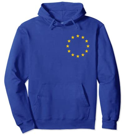 EU Flagge Sterne Europäische Union Fahne Symbol Pullover Hoodie