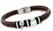 Promojoya Pulsera Hombres Eres Mi Jugador de Padel Favorito Plata y Cuero