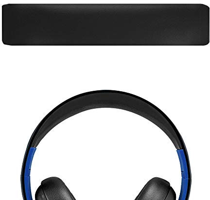 Geekria Protein Leather-Diadema de Repuesto/Almohadilla de Repuesto para reparación, Compatible con Auriculares estéreo inalámbricos Playstation Gold Playstation 4 PS3 PS4 CECHYA-0083 (Negro)