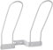 Gedotec Supports à Chaussures Muraux | Largeur : 130 mm | Lot de 4 - Support pour chaussures à visser sur l'armoire | Argenté | Couloir et penderie | Porte-chaussures pour 1 paire de chaussures