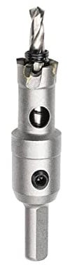 Meccion Seghe a Tazza in Carburo, Taglierina per Fori in Carburo TCT Heavy Duty per Lamiera di Acciaio Inossidabile, Metallo, Lega, Ferro, Legno (16mm)