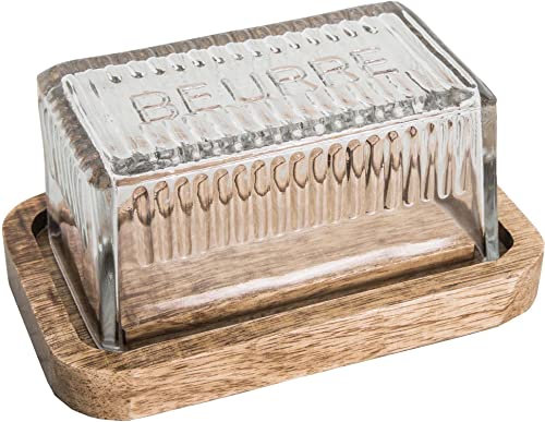 Beurrier verre et bois