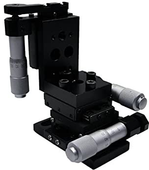 Jieotwice Optischer XYZ 3-Achsen Lineartisch, Hochpräziser Verschiebetisch, Präzision Sondenhalter, Feinabstimmung Tisch