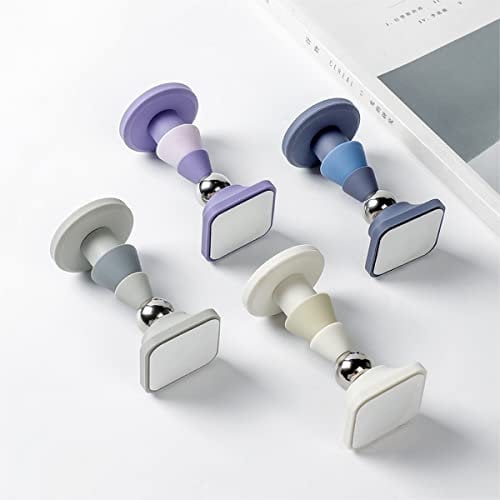 4 Stück Türstopper Magnetisch ohne Bohren, Türfeststeller Magnet Wandmontage, Türfeststeller Magnetisch Türklinkenpuffer für Kein Verklemmen oder Schlagen von Türen an Wände und Tür Offen Halten