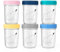 Budding Bear Petit Pot Conservation Bébé Verre 240ml (Lot de 6) - Pot Bebe Repas Réutilisables Compatible Lave-Vaisselle, Congélateur, Micro-Ondes (Sans Couvercles) - Sans BPA, Phtalate, Plomb & PVC