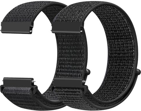 Runostrich 19mm Nylon Sport Loop Armband kompatibel mit Willful/YAMAY/Letsfit/LETSCOM/LIFEBEE/Lintelek ID205 ID205L ID205G ID205S ID205U Schnell Freigeben Armband für Damen Herren