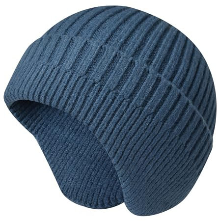 SUZALA Wintermütze mit Ohrenklappen, Atmungsaktive Strickmütze Beanie Mütze für Damen und Herren, Kopfwärmer Beanies Outdoor-Aktivitäten