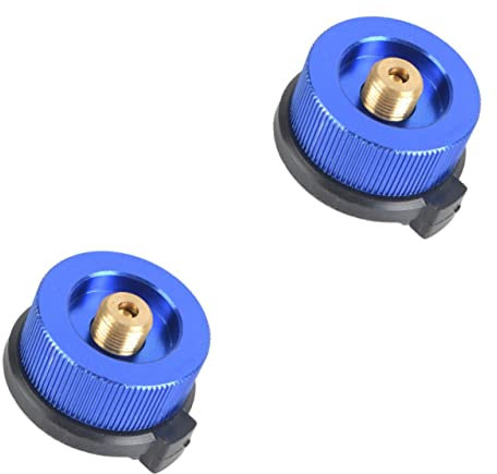 Happyyami 2pcs Pressure Cooker Accessories Long Gas Tank Joints Christmas Galvanized Bucket Gas Cylinder Refill Adaptor Transfer Nozzle Gas Tank Adapter Gas Cylinder Joints Grill Camping
