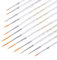 12 PCS Miniature Paint Brushes for Detail - Ultra Fine Point Tip Micro Mini Tiny Artist Paintbrush for Acrylic, Nails Gel Polish Painting, Nail Design