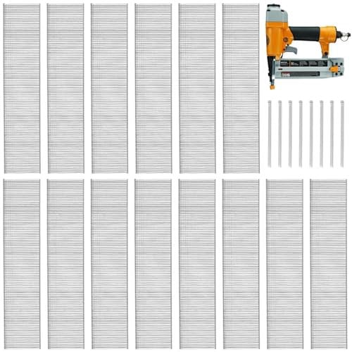 Gatuida 18 Gauge Brad Nails: Stainless Steel 18ga Brad Nails 5000pcs F25 Nails for Pneumatic, Electric Brad Nailer Finishing Nails for Assembly Repairing Molding