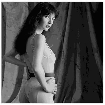 AMATWI Poster auf Leinwand, Motiv: Sängerin Kate Bush, Wandkunst, Dekordruck, Gemälde für Wohnzimmer, Schlafzimmer, Dekoration, ungerahmt, 30 x 30 cm