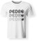 Ultimatives Meme T-Shirt Pedro Pedro Pedro | Der tanzende Waschbär | Trendmaschine Hit (S-Weiss)