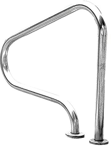 Pasamanos para Piscina, pasamanos para escaleras, para Piscina Interior y Exterior, 1 Pieza, Plateado, a (Plata C)