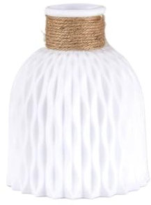 Blume Vase Imitation Keramik Kunststoff Blume Vase Topf Home Wohnzimmer Desktop Dekoration Hochzeit Mittelpunkt Anordnung Vasen(Q)