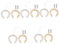 SOLUSTRE 5sets Brass Faucet Nut Tap Back Nut Faucet Fixing Kitchen Antiloosing Cap Fastening Circlip Washer