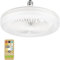Generico Ventilatore da soffitto E27 19W 42cm 5 pale con luce led e telecomando regolazione di velocità regolazione luce dimmer