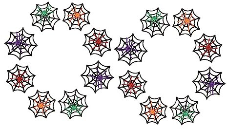 CORHAD 1satz Halloween Spinnennetz Dekoration Teiliges Mit Bunten Spinnen Und Silbernem Draht Für Partys Themenveranstaltungen Und Schaurige Atmosphären