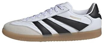 adidas Unisex Predator Freestyle IN Fußballschuh Cloud White/Core Black/Gold Metallic 46 2/3