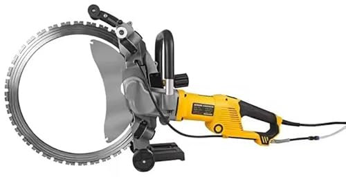 HLGKBY Electric Wall Chaser, 5000W Concrete Cutter, 2200r/min Cut Off Saw, 29cm Cut Depth with Diamond Masonry Blade for Concrete, Stone, Brick, Roof Tile