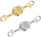 PRAOFRT 2 Stück Magnetverschluss armband Kette 925 Sterling Silber Armband magnetverschluss Armband Verschluss Magnetverschluss für Ketten Halskette Armband DIY Jewellery Making Accessories（ Rosen）