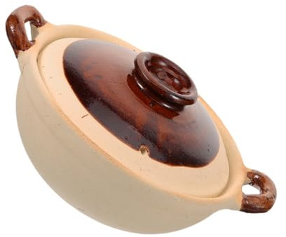 Cabilock Olla De Cerámica Para Sopa Y Estofado Cazuela De Cerámica Olla Para Estofado De Cerámica Olla Para Estofado De Comida Olla Para Estofado Doméstico Cazuela De Cocina Cazuela