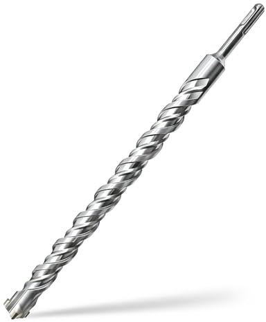 SDS Plus Bohrer 25 x 350mm,Professionell Betonbohrer mit 4 Hartmetall Schneiden,Hammerbohrer Für Stein,Beton,Ziegelmauer & Stahlbeton​