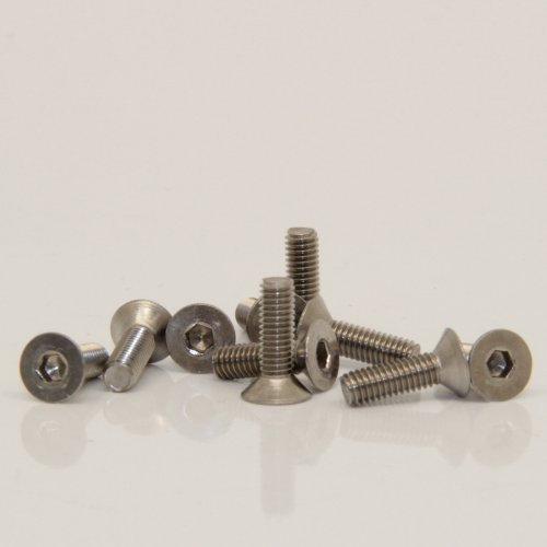 10 Stück Senkkopfschrauben M3 X 8 mit Innensechskant DIN 7991 Edelstahl A2